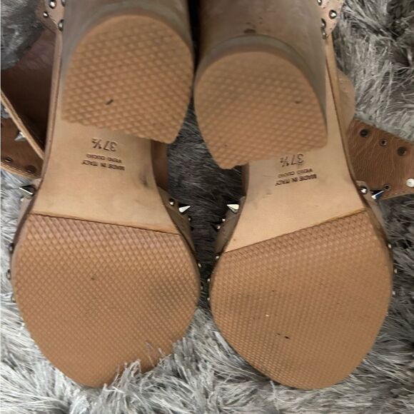 LAURENCE DACADE Deric Studded heels open toe Block Sandals dress spike shoes - Picture 7 of 12